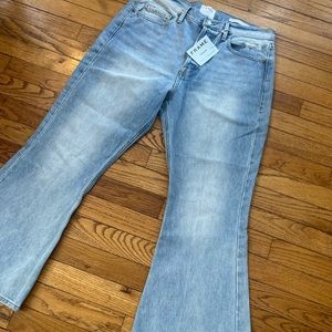 NWT FRAME Denim Le Cropped Flare Jeans